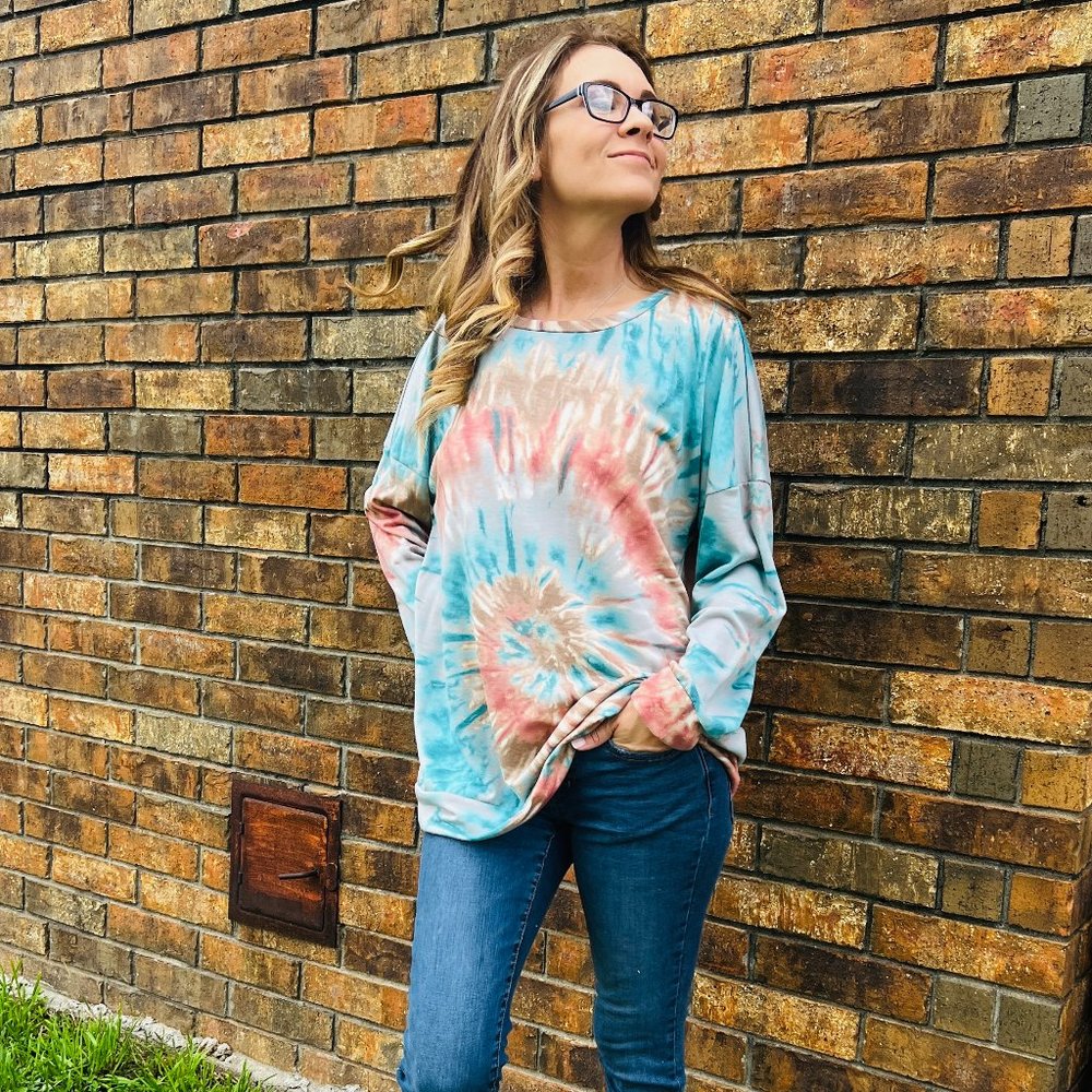 Jade Tie Dye LS